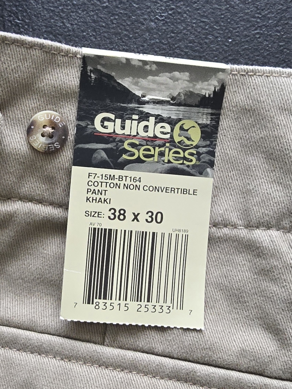 Guide Series Men’s Khaki Cotton Chino Pants - Khaki